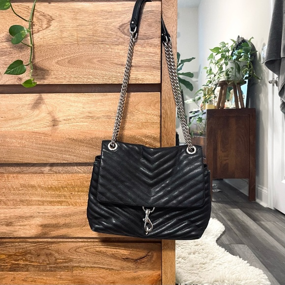 Rebecca Minkoff Handbags - Rebecca Minkoff Black Quilted Chain Shoulder Crossbody Bag